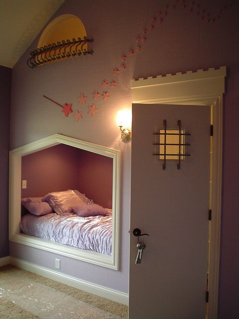 As if the bed nook wasn't cool enough, that door leads to the closet, which