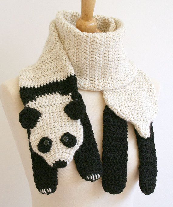 Crochet animal scarves
