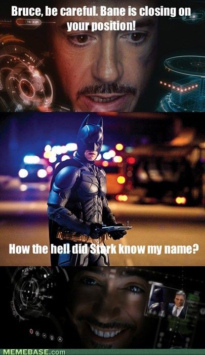 Iron Man Tony Stark JARVIS Batman lol