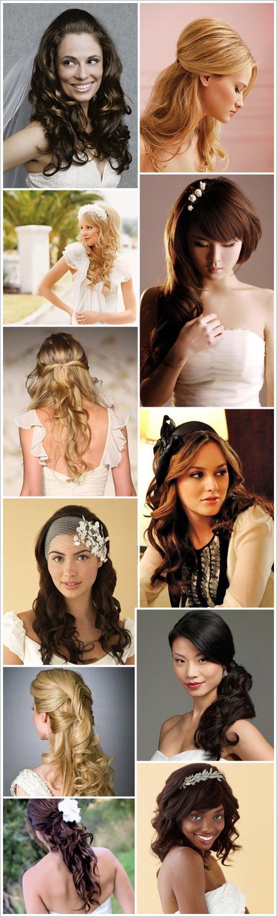 Love these hair do’s for a wedding!
