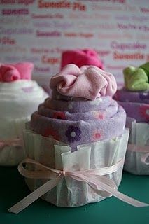 Onesie Cupcakes… awesome babyshower gifts!