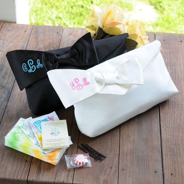 Personalized Bridesmaid Clutch with Survival Kit -Cute for my bridesmaids