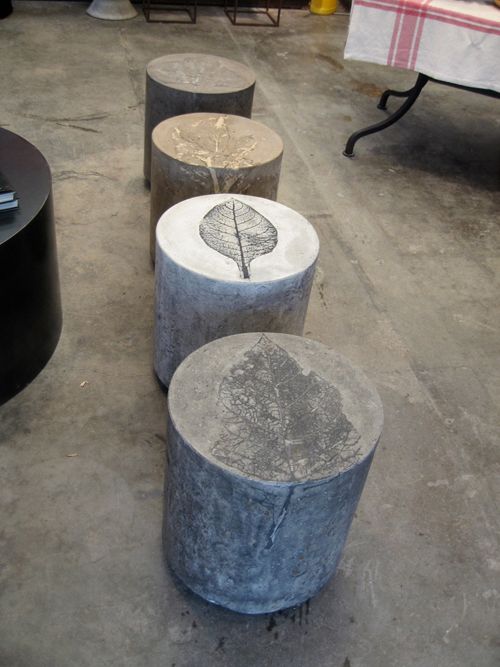 concrete stools
