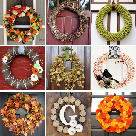 30 DIY fall wreaths.