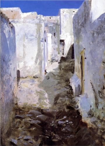 A Street in Algiers – John Singer Sargent