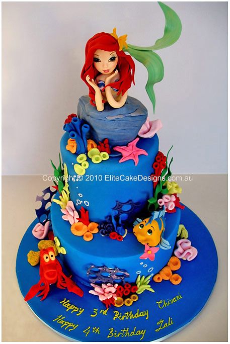 Amazing Little Mermaid cake