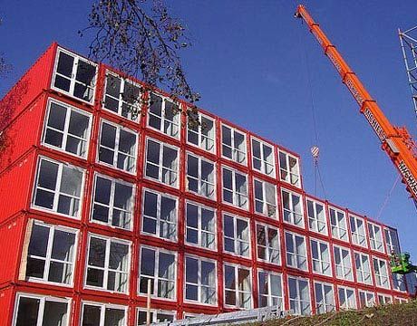 Amsterdam Student Housing from #shipping containers