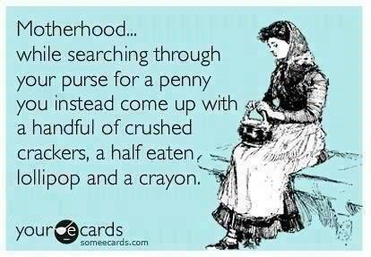 Any mother has experienced this at one time or another! I always have a crayon!