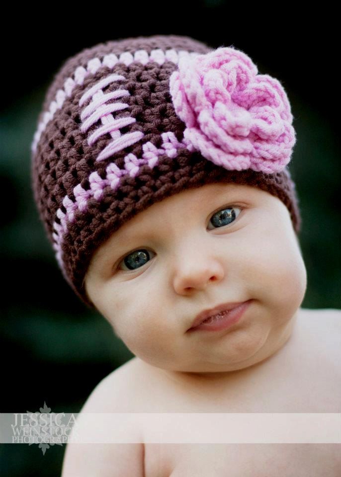 Baby Girl Football Beanie