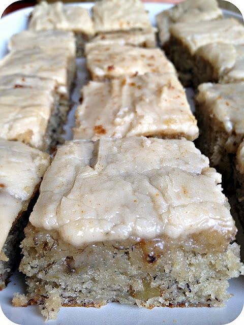 Banana Bread Bars with Brown Butter Frosting. DO NOT pass these up. Ingredients:
