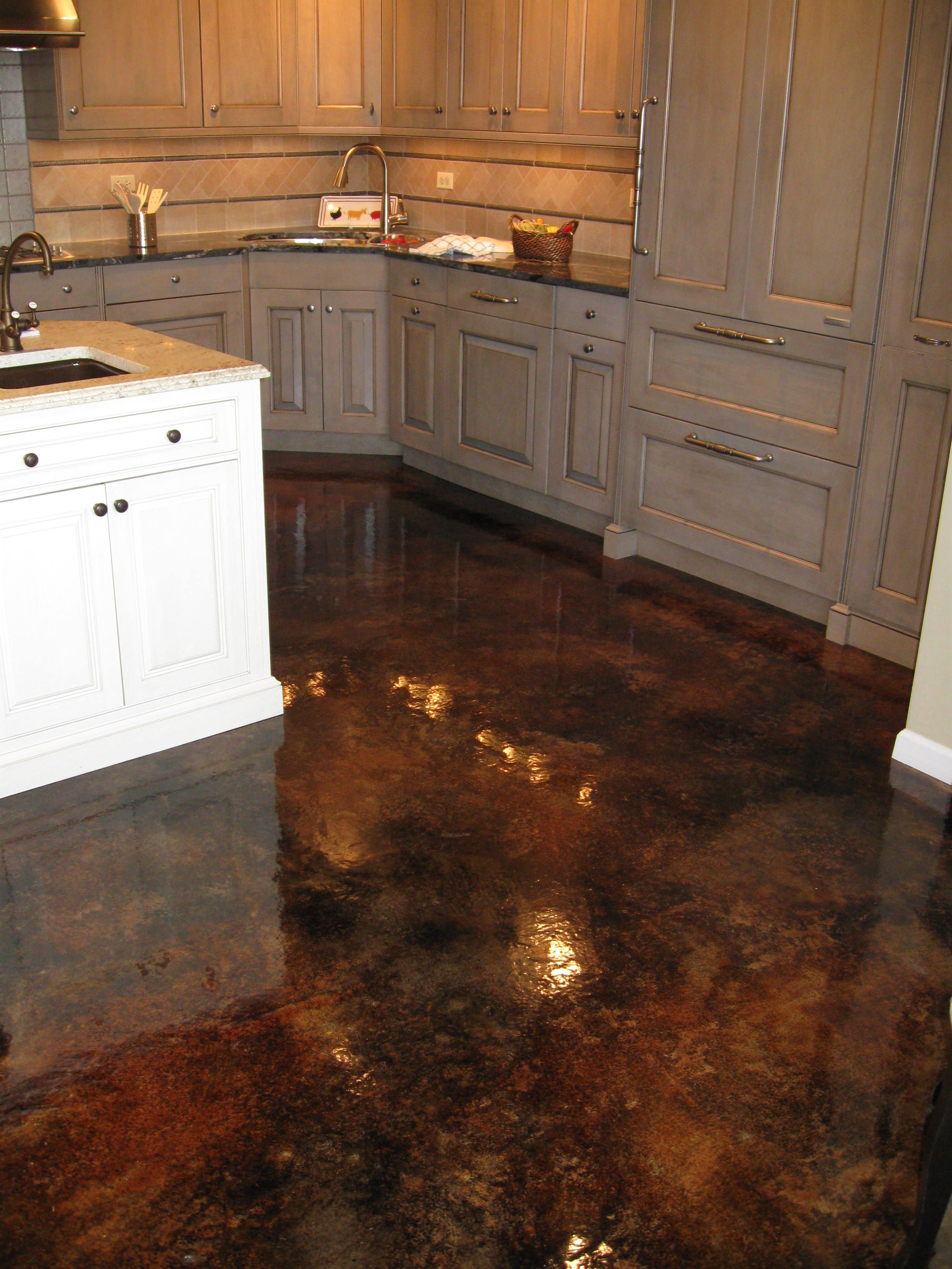 Beautiful stained concrete!