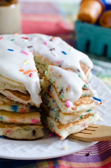 Birthday Cake Pancakes! I want these!