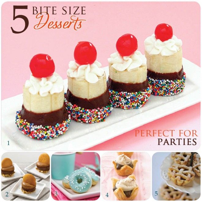 Bite Size Party Desserts