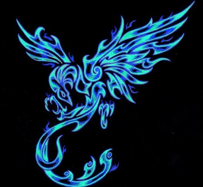 Blue phoenix tattoo ideas for all – Tattoos Designs -  The real trend!
