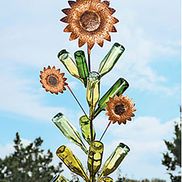 Bottle Tree Sunflowers