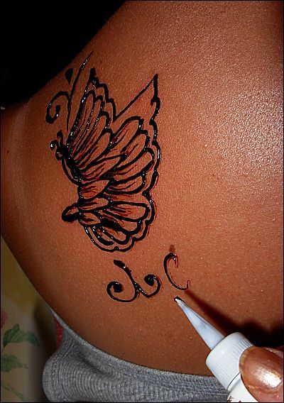 Butterfly Henna Tattoo