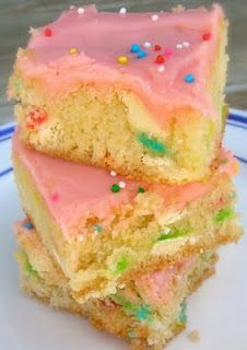 Cake Batter Blondies – yes please!