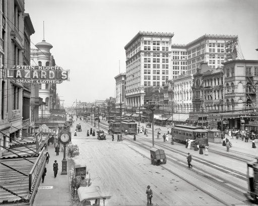 Canal Street, New Orleans in 1910