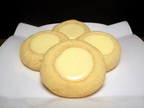 Cheesecake Thumbprint Cookies. Cream cheese, sugar, salt, eggs, sour cream, vani