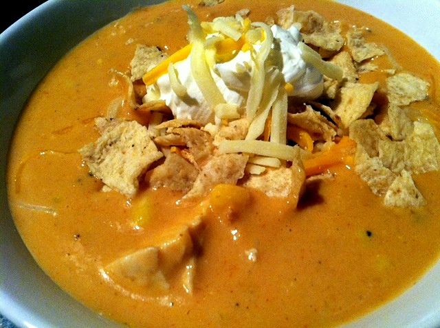 Chili's Chicken Enchilada Soup…in the Crock Pot!