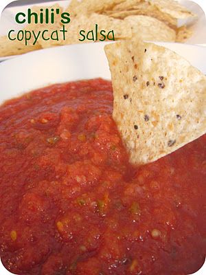 Chili's Restaurant Copycat Salsa Recipe- tastes just like the restaurant and