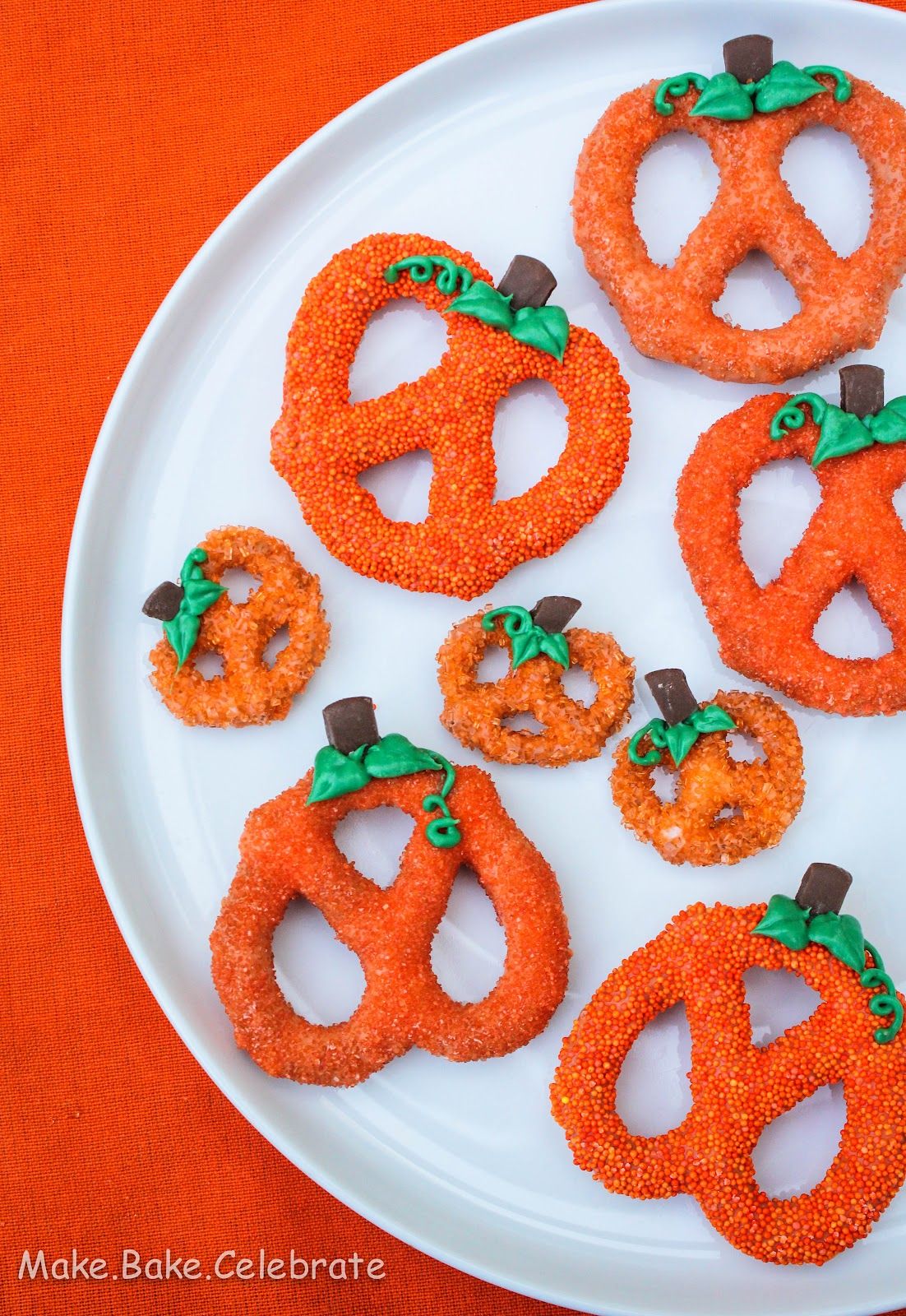 Chocolate Covered Pumpkin Pretzels