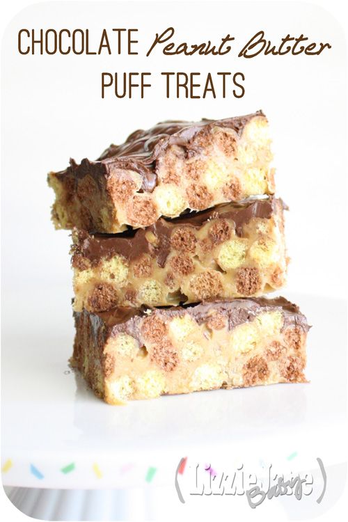 Chocolate Peanut Butter Puff Treats…yummy!
