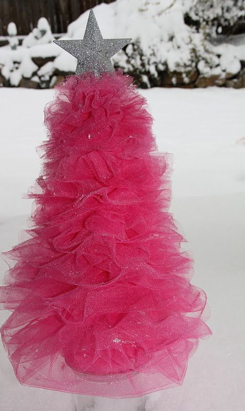 Christmas-Tulle Christmas Trees