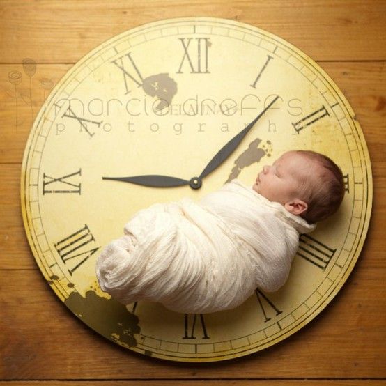 Clock set at the time of birth