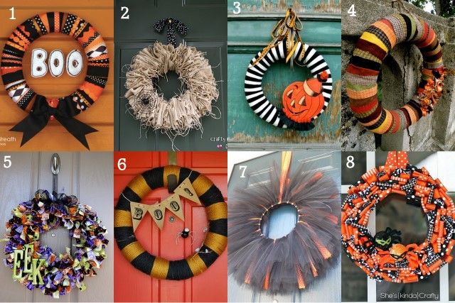 Craft, Interrupted: Things to Try – 31 Fabulous Halloween Wreaths!