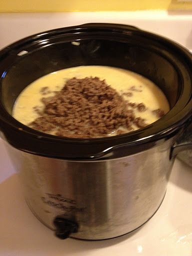 Crock pot Bacon Cheeseburger Soup! Makes and ton and is really rich…but good :