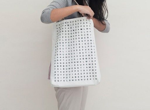 Crossword Puzzle Tote Bag — Bags — Better Living Through Design