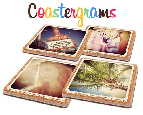 Customizable Instagram Coaster Set, very cute gift