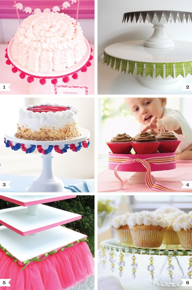 Cute ways to dress up cake stands
