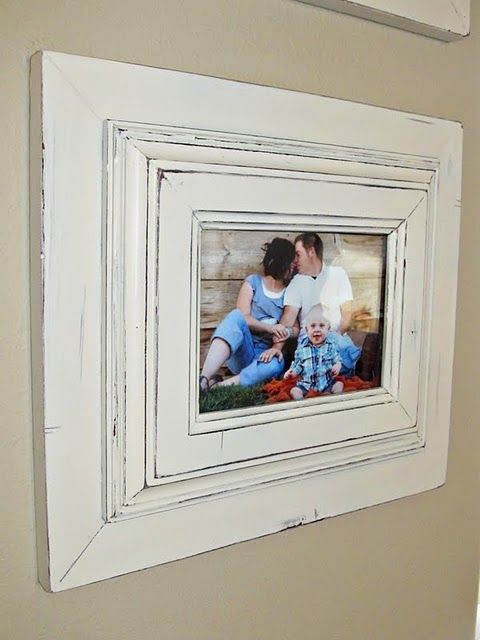 DIY-Glue two dollar store frames together for a Chic chunkier look