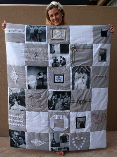DIY Photo Quilt!!! Want to make one! LOVE this idea!