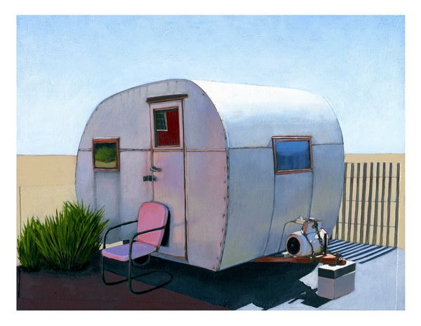 Desert Camper print by Leah Giberson