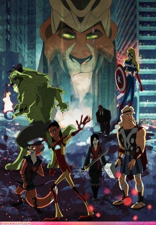 Disney Avengers! Silly Awesomeness!