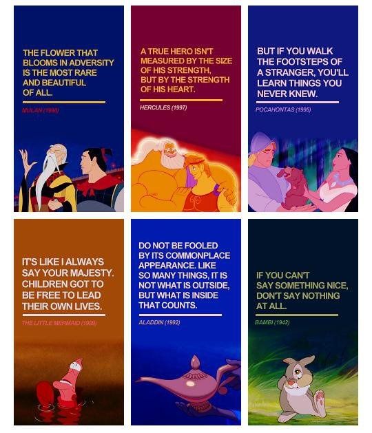 Disney movie quotes