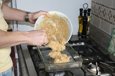 Do-It-Yourself Protein Bars – 2 Cups Organic Peanut Butter. 1 3/4 Cups honey. 2