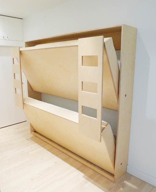 Double murphy bed for kids – cool!