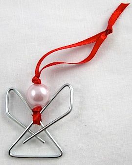 Easy Paperclip Angel Ornaments