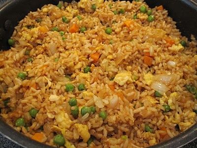 Easy fried rice, better than takeout! 3 cups cooked white rice (day old or lefto