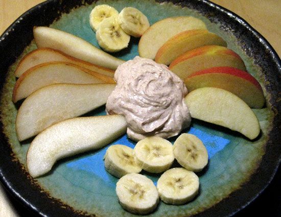 Eat this! It will change your life! Healthy! *Creamy Peanut Butter Dip*    -one