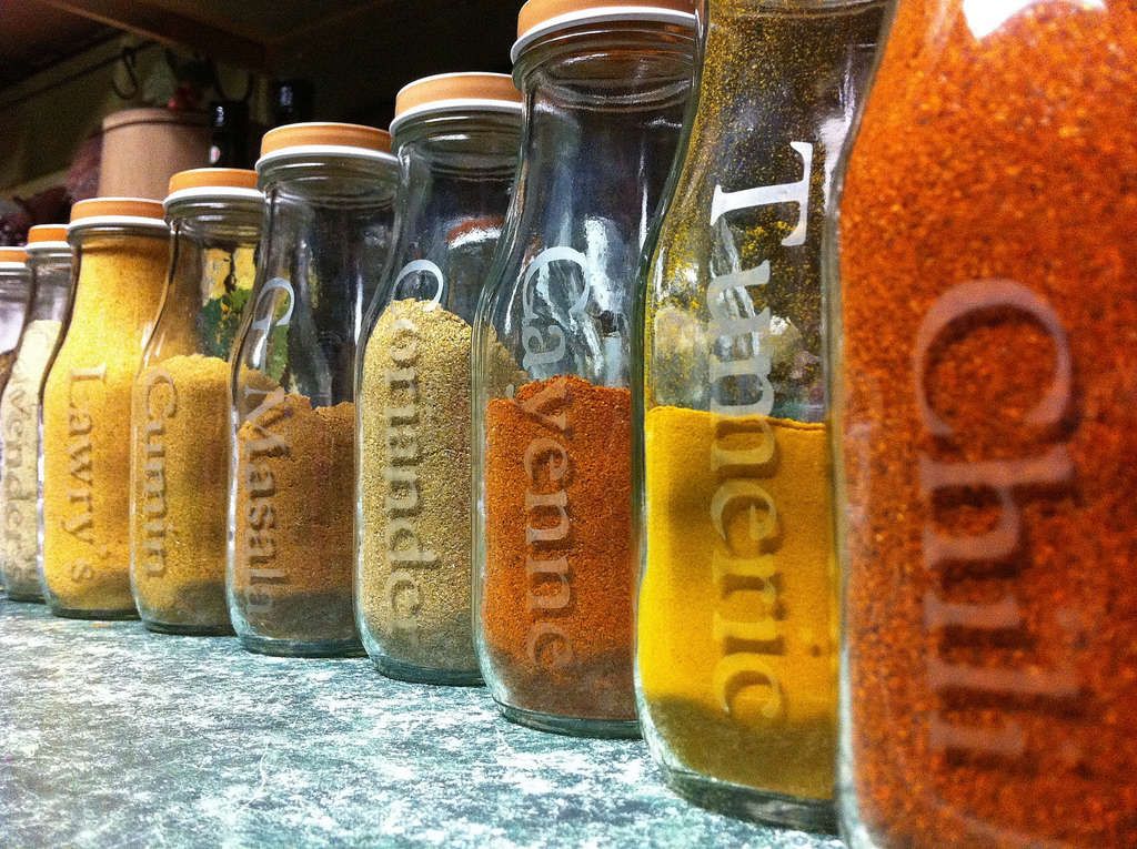 Etching Spice Jars