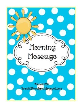 FREE – Easy Morning Messages #1 –   perfect for those days when you get pulled i
