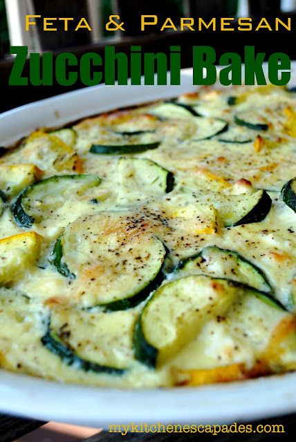 Feta & Parmesan Zucchini Bake.