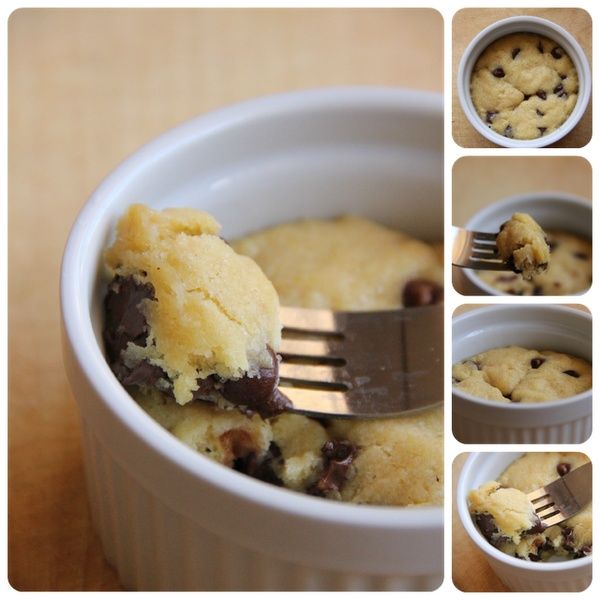 For those days you just want to make one cookie… 1 tbsp. butter (melted), 1 tb