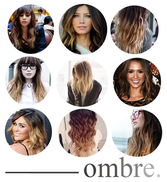 Gosh I wish I had dark hair so I could pull this off. Ombre look >>>&gt