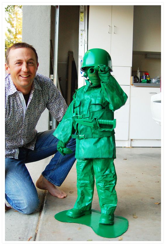 Green Army Man childs home made costume.  This is  AWEsome!